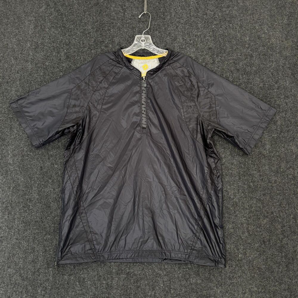 DeMarini Pullover Men's Large Black Half Zip Windshirt Baseball BP WTD101470